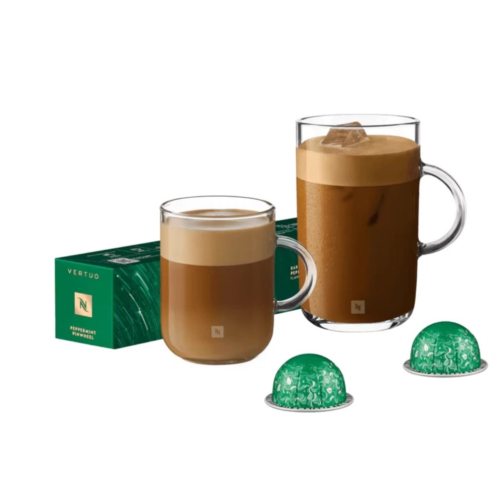 Nespresso Vertuo Peppermint Pinwheel coffee pods 1 box/ 10 pack